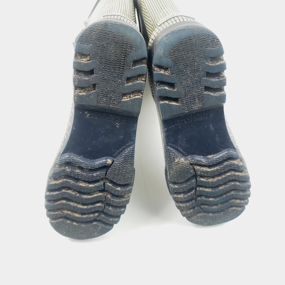 Sperry gingham rubber boots women size 6 - Picture 6 of 7